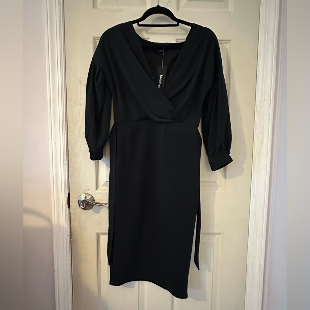 Off Shoulder Puffed sleeve Pencil dress.